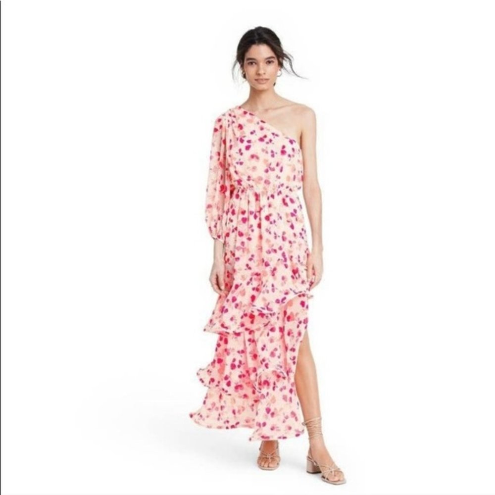 Floral One Shoulder Ruffle Dress - ALEXIS for Target